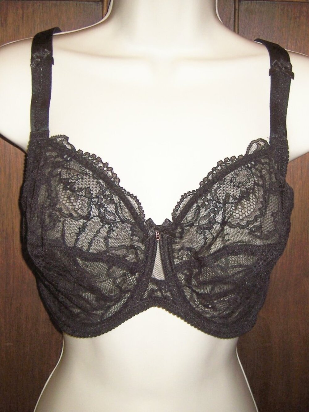 Lise Charmel Feerie Couture Full Cup Lace Bra Black 36E 36DD NWT NEW